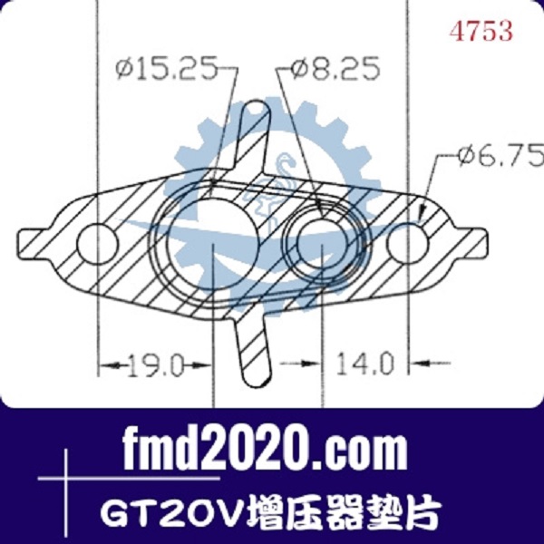 矿用卡车零件锋芒机械供应GT18V，GT20V增压器垫片(图1)