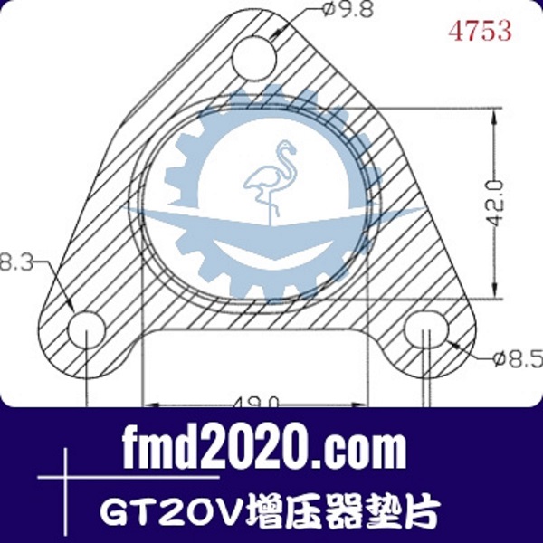 港口设备发电机组零件锋芒机械供应GT20V增压器垫片(图1)