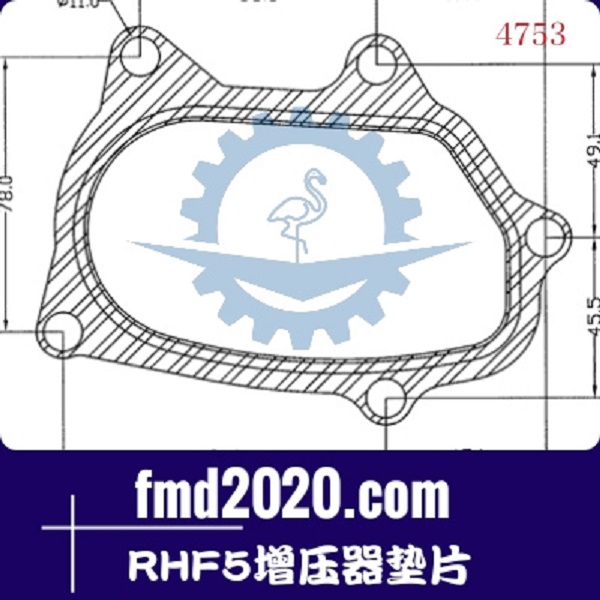 拖泵配件锋芒机械供应TF035，TD04，RHF5增压器垫片(图1)