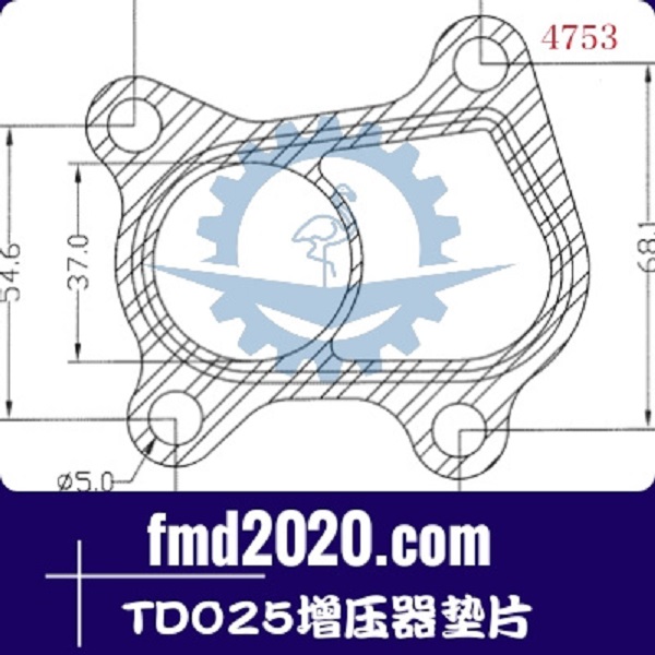 随车起重机配件锋芒机械供应TD025增压器垫片(图1)