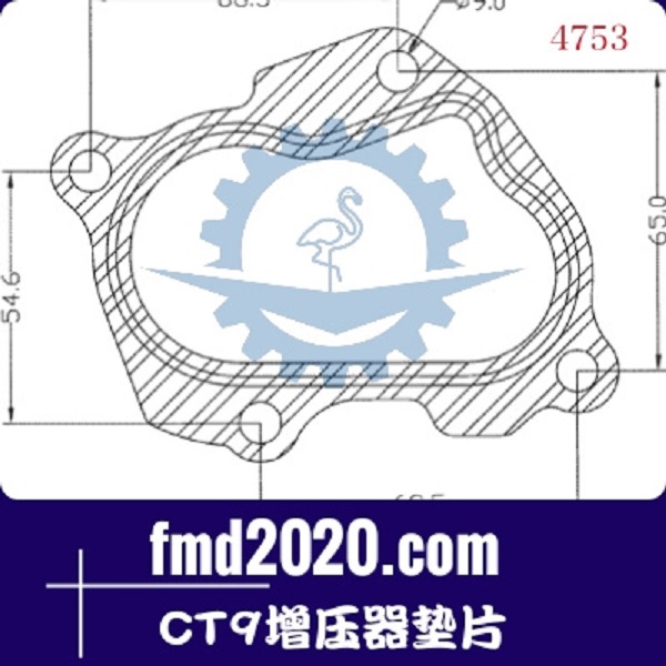 工程机械起重机配件锋芒机械供应CT9增压器垫片(图1)
