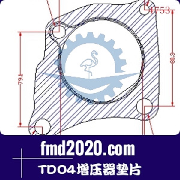 履带推土机配件锋芒机械供应TDO4增压器垫片(图1)