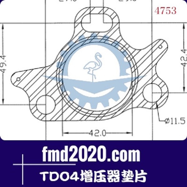轮式挖掘机配件锋芒机械供应TDO4增压器垫片