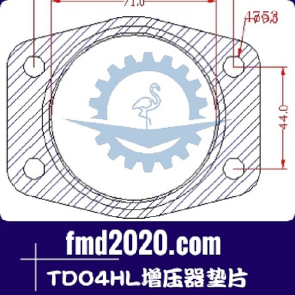 路面修复机械配件锋芒机械供应TDO4HL增压器垫片(图1)