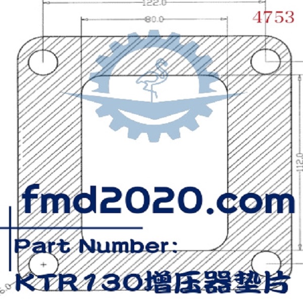 挖机配件矿用车配件锋芒机械供应KTR130增压器垫片(图1)