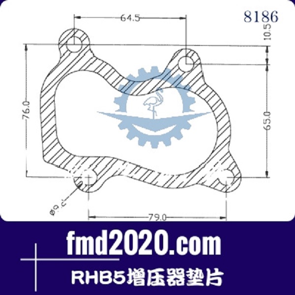 轮式挖掘机配件锋芒机械供应RHB5增压器垫片(图1)