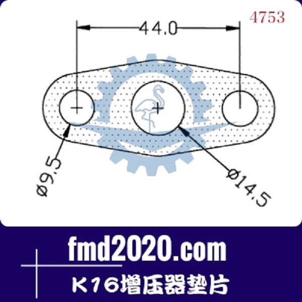 推土机零件锋芒机械供应GT25，K14，K16增压器垫片(图1)