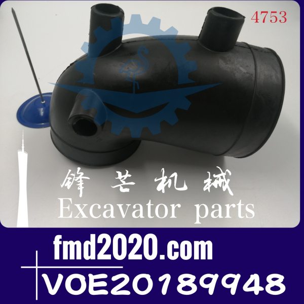 供应沃尔沃EC350DL挖掘机D8F增压器进气管VOE20189948，04257229(图1)