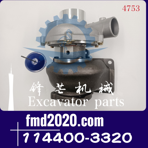 日立挖掘机EX200-5，6BG1涡轮增压器114400-3320 114400-3320(图1)