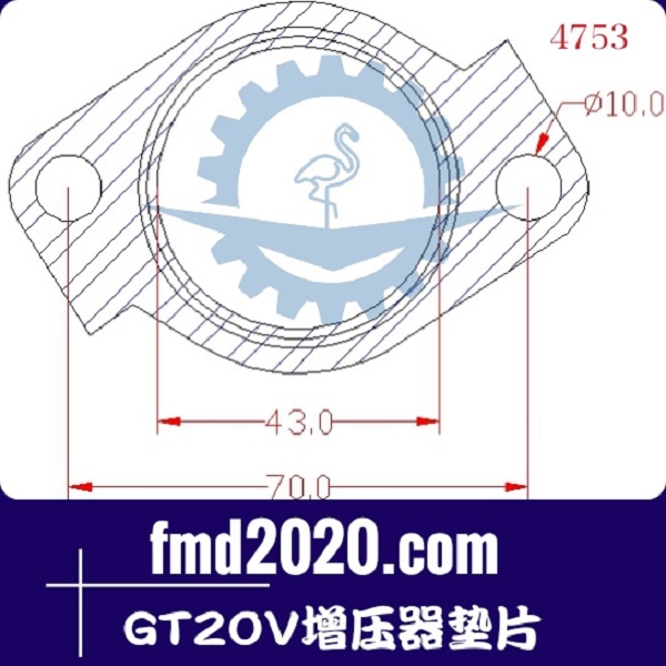 港口设备沥青搅拌站零件锋芒机械供应GT20V增压器垫片(图1)