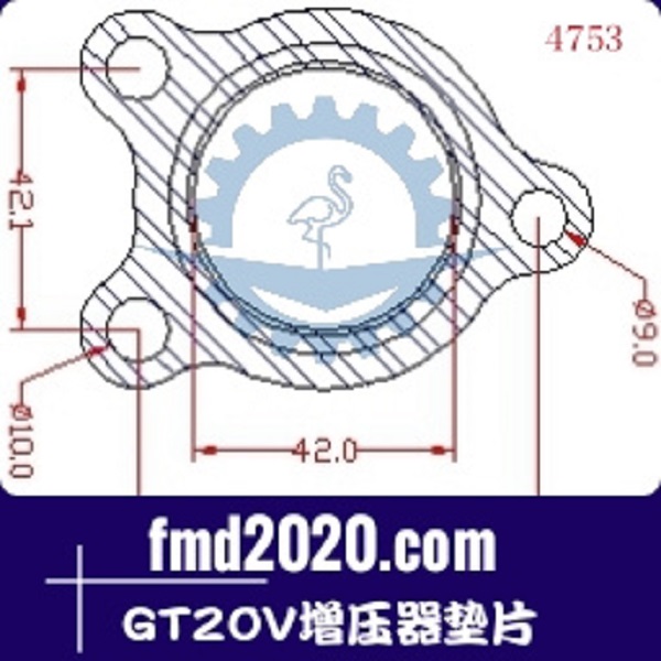 工程机械矿用卡车零件锋芒机械供应GT20V增压器垫片(图1)