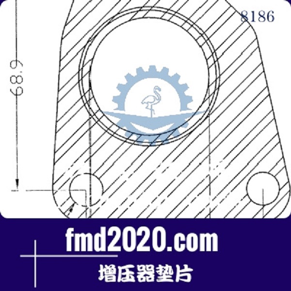 泵车零件锋芒机械供应GARRETT盖瑞特GT17V增压器垫片(图1)