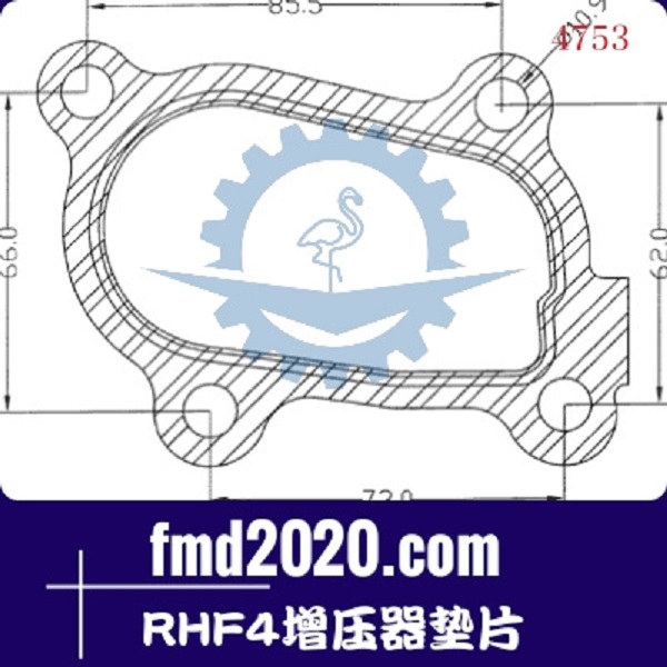 推土机零件锋芒机械供应GT15，RHF4增压器垫片(图1)