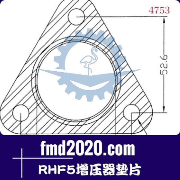 外贸出口路面机械配件锋芒机械供应RHF5增压器垫片(图1)
