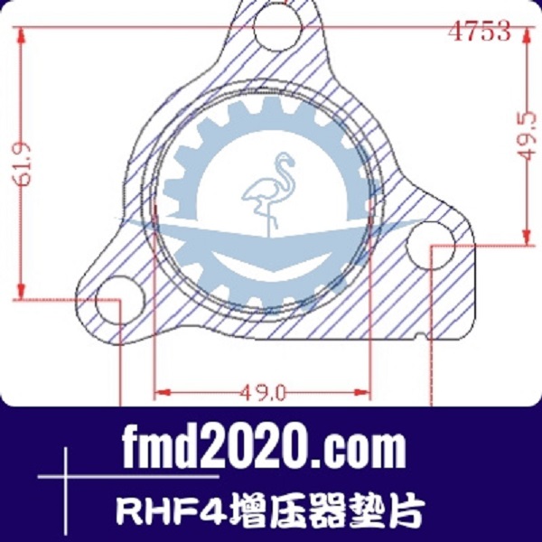 工程机械垃圾压实配件锋芒机械供应RHF4增压器垫片