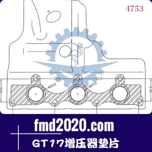 轮式挖掘机零件锋芒机械供应GARRETT盖瑞特GT17增压器垫片(图1)
