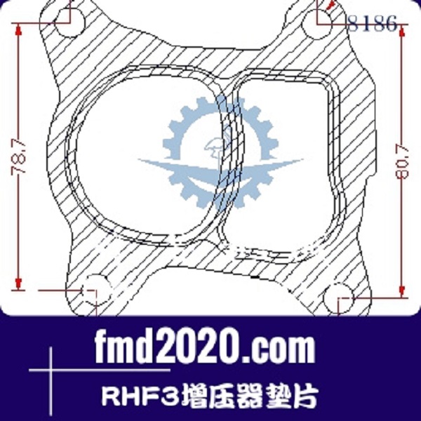 港口设备随车起重机配件锋芒机械供应RHF3增压器垫片(图1)