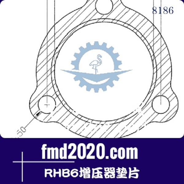 装载机配件履带起重机配件锋芒机械供应RHB6增压器垫片(图1)