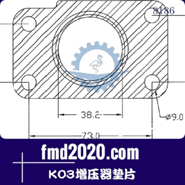 港口设备路面机械配件锋芒机械供应K03增压器垫片(图1)
