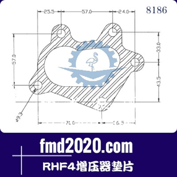 两头忙配件锋芒机械供应RHB4，RHF4增压器垫片(图1)