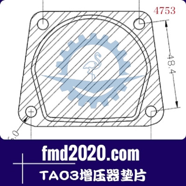 搅拌运输车配件锋芒机械供应TAO3增压器垫片(图1)