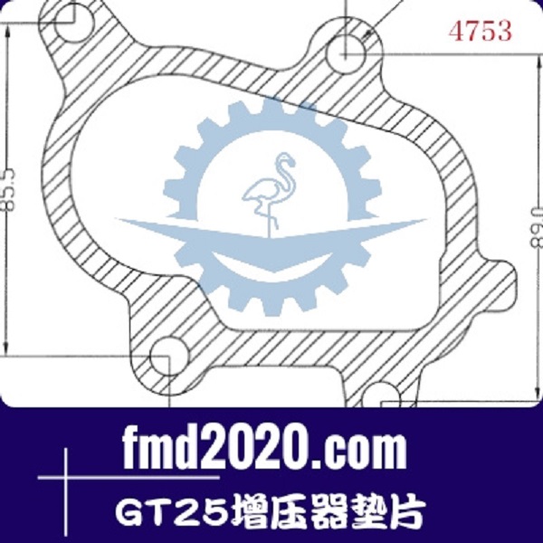 勾机配件挖掘机零件锋芒机械供应GT25增压器垫片(图1)