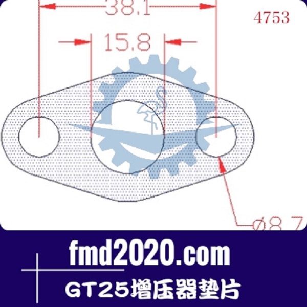 港口设备推土机零件锋芒机械供应GT25增压器垫片(图1)