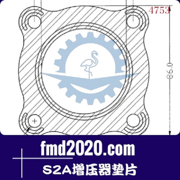 非公路自卸车配件锋芒机械供应TA31，K26，S2A增压器垫片(图1)