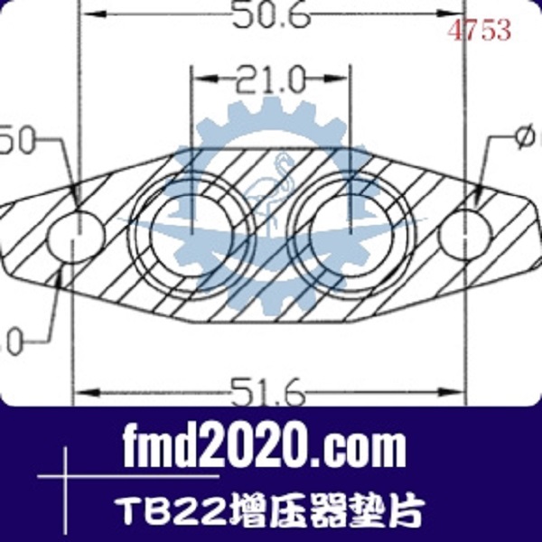 工程机械发电机组配件锋芒机械供应TB22增压器垫片(图1)
